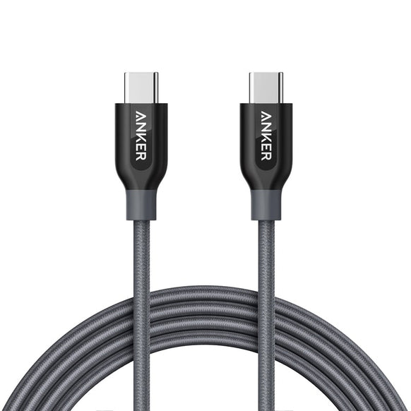 Anker PowerLine+ USB-C & USB-C ケーブル (USB2.0対応) 1.8m