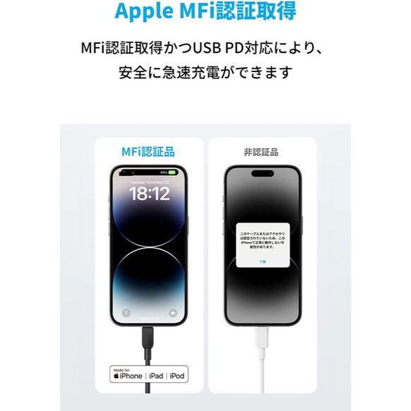 Anker 310 USB-C & ライトニング ケーブル