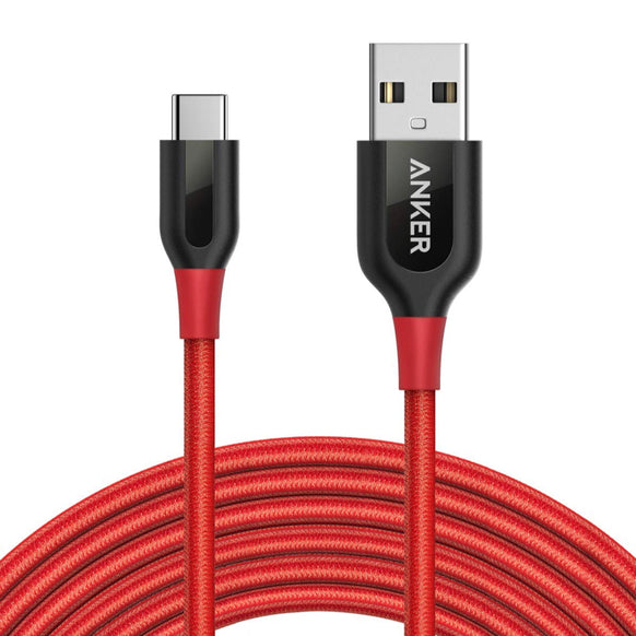 Anker PowerLine+ USB-C & USB-A ケーブル (USB2.0対応) 3.0m