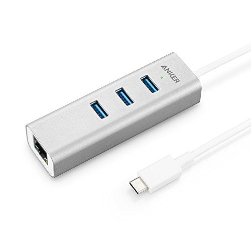 Anker USB-C to 3-Port USB 3.0 Hub with Ethernet Adapter