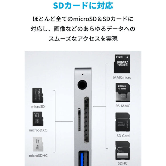 Anker PowerExpand Direct 6-in-1 USB-C PD メディア ハブ