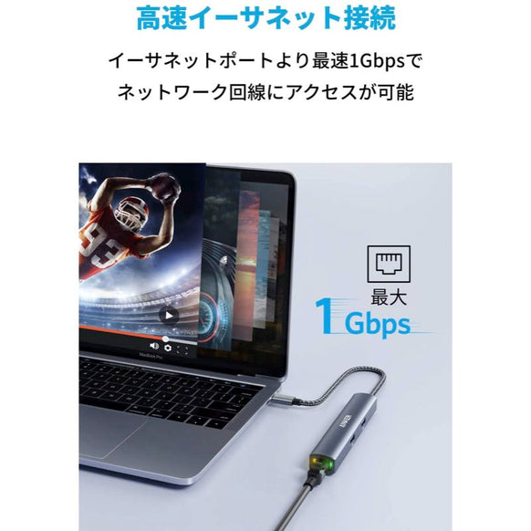 Anker PowerExpand 6-in-1 USB-C PD イーサネット ハブ