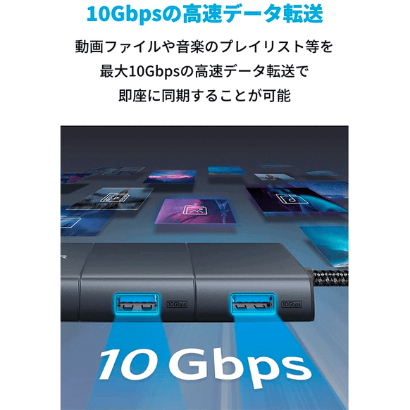 Anker PowerExpand 6-in-1 USB-C 10Gbps ハブ