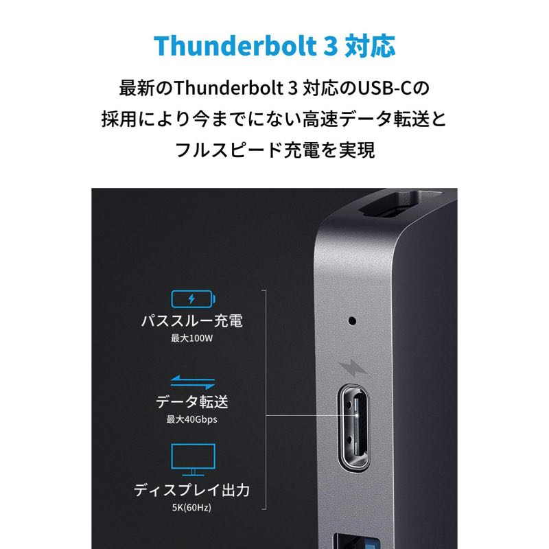 Anker PowerExpand Direct 7-in-2 USB-C PD メディア ハブ｜USBハブの 