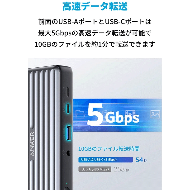 Anker PowerExpand 9-in-1 USB-C PD Dock | ドッキングステーションの Anker PowerExpand 9-in-1 USB-C PD Dock | ドッキングステーションの