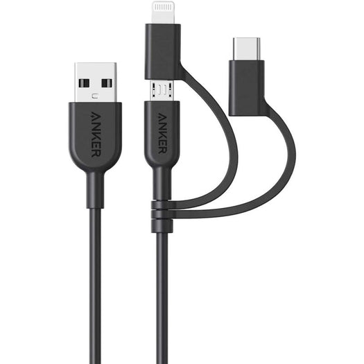 Anker PowerLine II 3-in-1 ケーブル 0.9m (特別仕様)