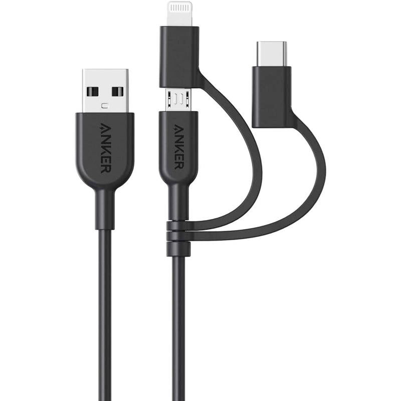 Anker PowerLine II 3-in-1 ケーブル 0.9m