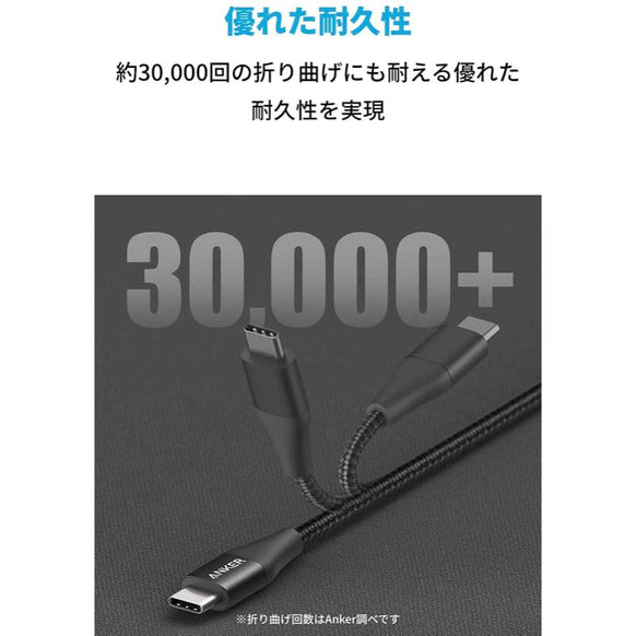Anker PowerLine+ II USB-C & USB-C ケーブル 1.8m