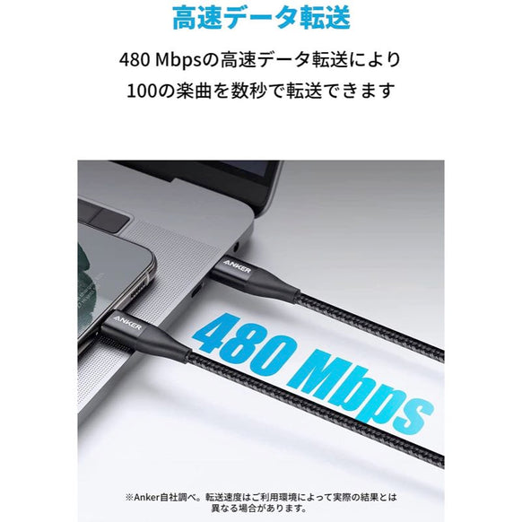 Anker PowerLine+ II USB-C & USB-C ケーブル 1.8m