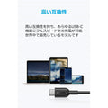 Anker PowerLine II USB-C & USB-C ケーブル (USB2.0対応) 1.8m
