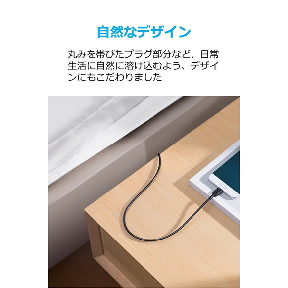 Anker PowerLine II USB-C & USB-C ケーブル (USB2.0対応) 1.8m