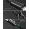 Anker 高耐久ナイロン USB-C ＆ ライトニング ケーブル 1.8m