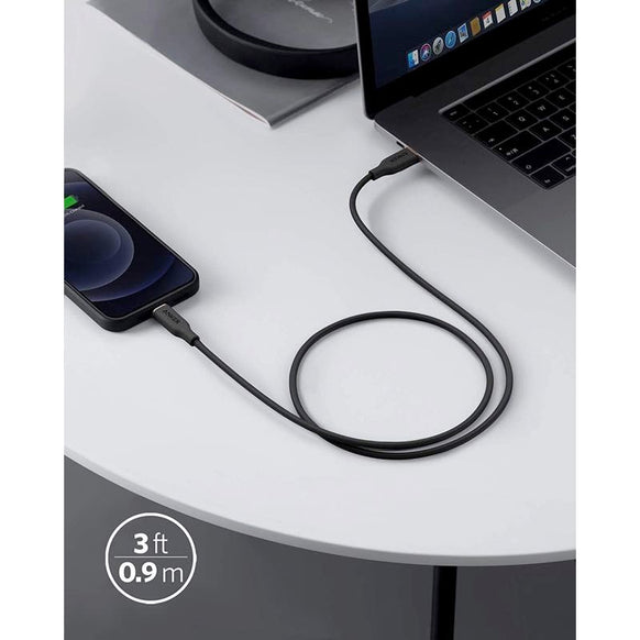 [au+1 collection SELECT] Anker PowerLine III Flow USB-C & ライトニング ケーブル 0.9m
