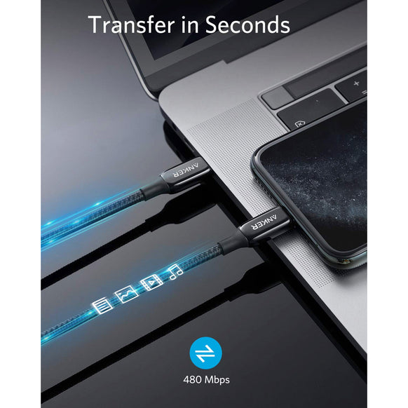 Anker PowerLine+ III USB-C ＆ ライトニングケーブル 0.9m