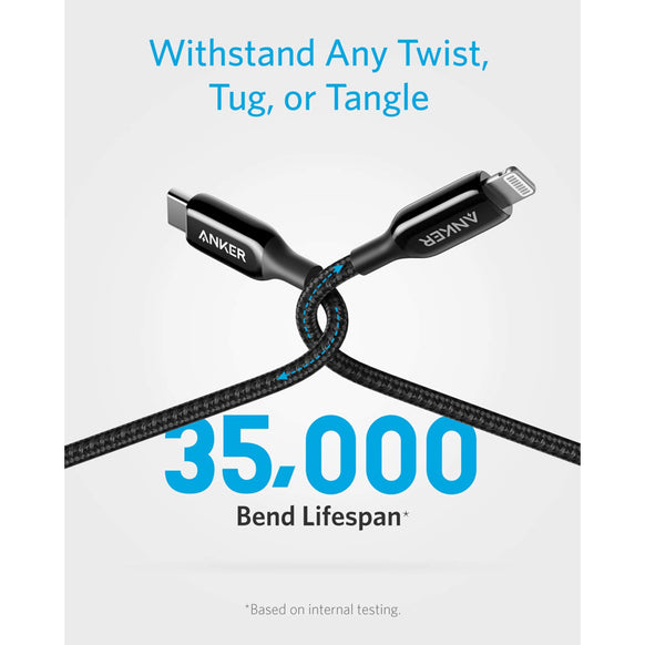 Anker PowerLine+ III USB-C ＆ ライトニングケーブル 1.8m