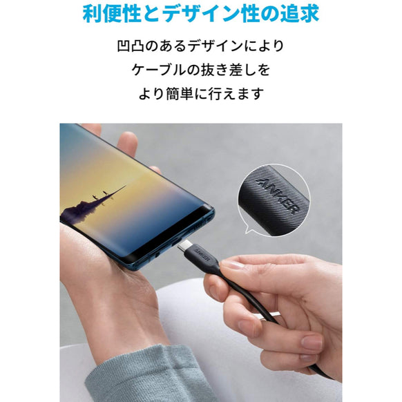Anker PowerLine III USB-C & USB-C ケーブル (USB2.0対応) 0.3m