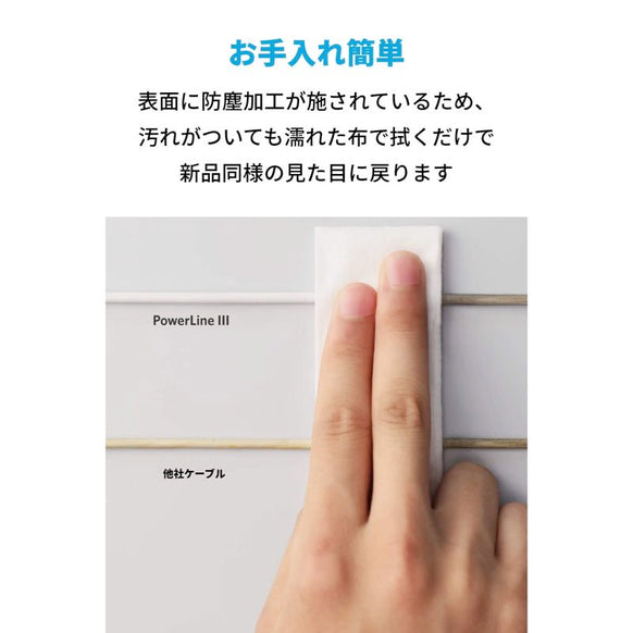 Anker PowerLine III USB-C & USB-C ケーブル (USB2.0対応) 1.8m