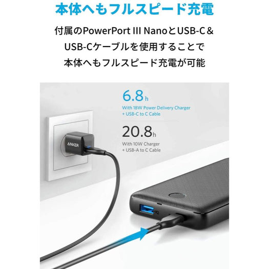 Anker PowerCore Essential 20000 PD with PowerPort III Nano