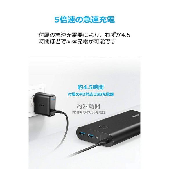 Anker PowerCore+ 26800 PD（USB-C急速充電器セット）