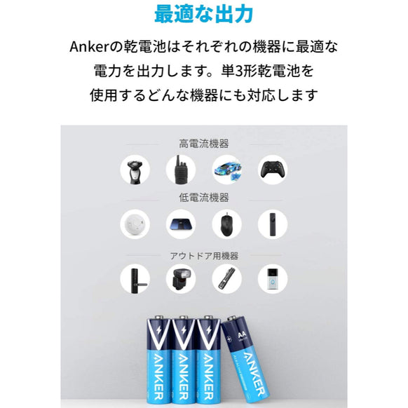 Anker アルカリ乾電池 単3形 24本パック