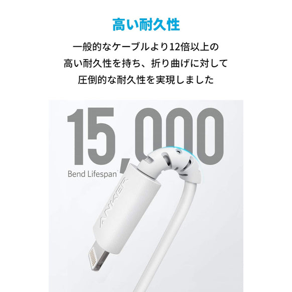 Anker PowerPort Atom PD 1 & Anker PowerLine Select USB-C & Lightning ケーブル 0.9m ホワイト 2点セット