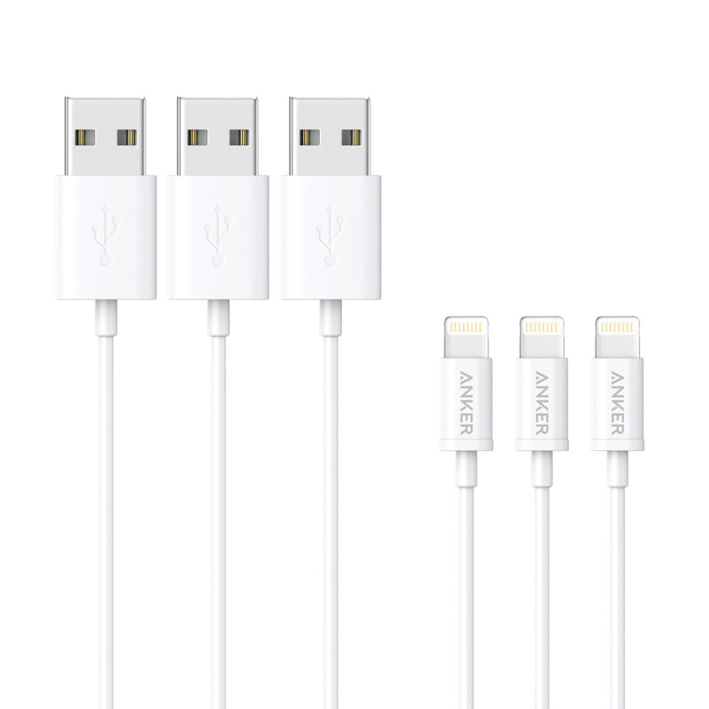 3本セット】Anker プレミアムライトニングケーブル｜iPhone / iPad向け