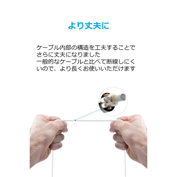 Anker プレミアムライトニングケーブル 3本セット