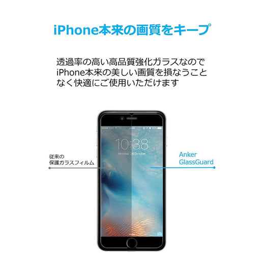 Anker GlassGuard for iPhone 6 / 6s 2枚セット