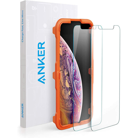 Anker GlassGuard iPhone 11 Pro / XS / X用 専用フレーム付属 2枚セット