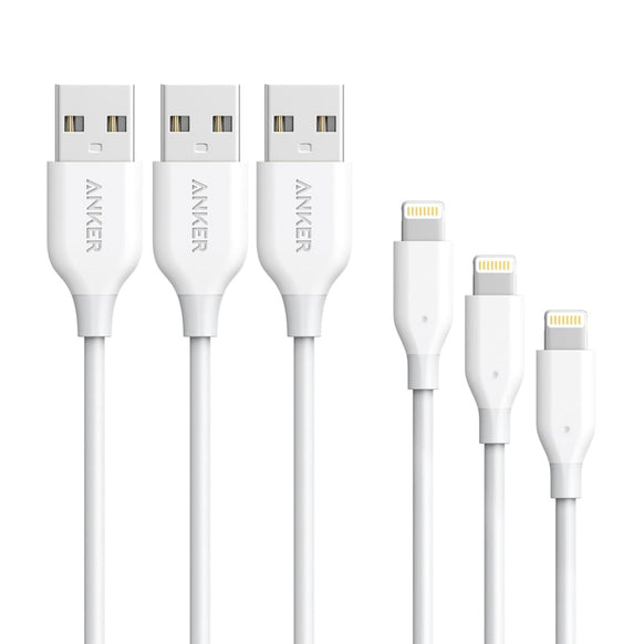 Anker PowerLine ライトニングケーブル 0.9m 3本セット