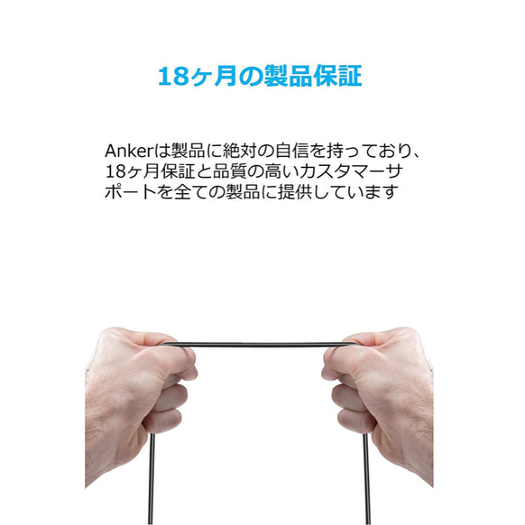 Anker PowerLine USB-C & USB-A ケーブル (USB3.0対応) 0.9m 3本セット