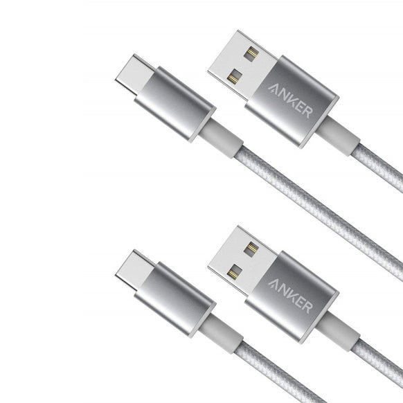 Anker 高耐久ナイロン USB-C & USB-A ケーブル (USB2.0対応) 0.9m 2本セット