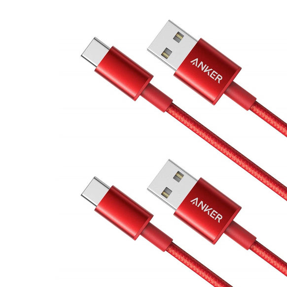 Anker 高耐久ナイロン USB-C & USB-A ケーブル (USB2.0対応) 0.9m 2本セット