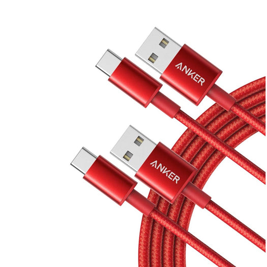 Anker 高耐久ナイロン USB-C & USB-A ケーブル (USB2.0対応) 1.8m 2本セット