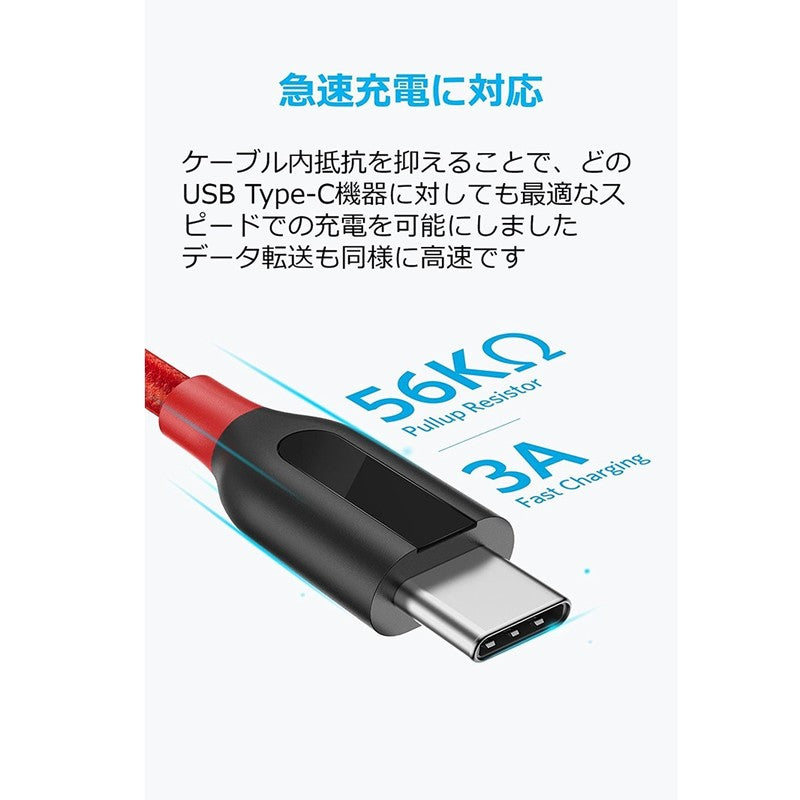 2本セット】PowerLine+ USB-C & USB-A 2.0 ケーブル (0.9m x 2)｜USB-C
