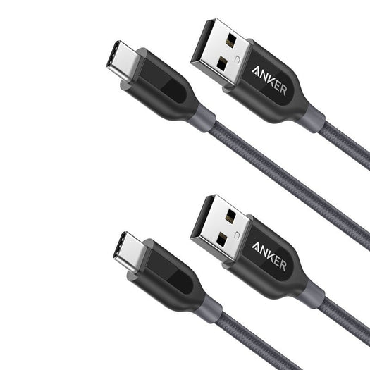 Anker PowerLine+ USB-C & USB-A ケーブル (USB2.0対応) 0.9m 2本セット