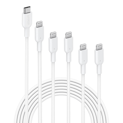 Anker PowerLine II USB-C & ライトニングケーブル (5本セット)