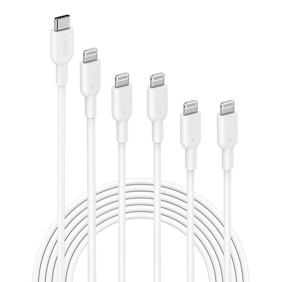 Anker PowerLine II USB-C & ライトニングケーブル (5本セット)