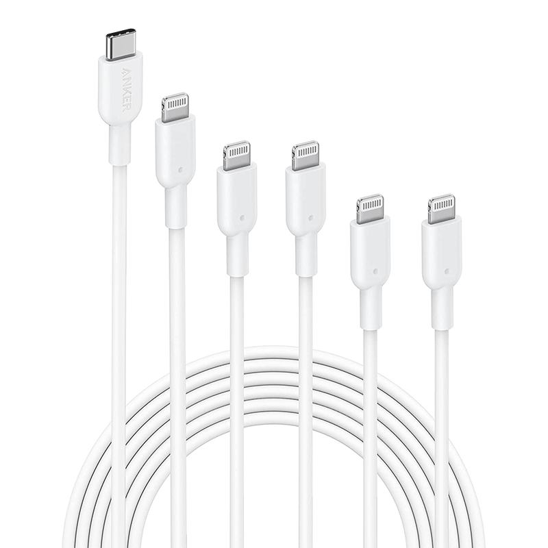 Anker PowerLine II USB-C & ライトニングケーブル (5本セット) | USB Anker PowerLine II USB-C & ライトニングケーブル (5本セット) | USB