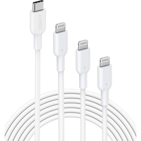 Anker PowerLine II USB-C & ライトニングケーブル (3本セット)