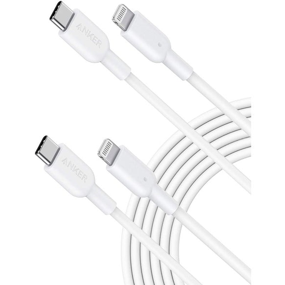 Anker PowerLine II USB-C & ライトニングケーブル 3.0m 2本セット