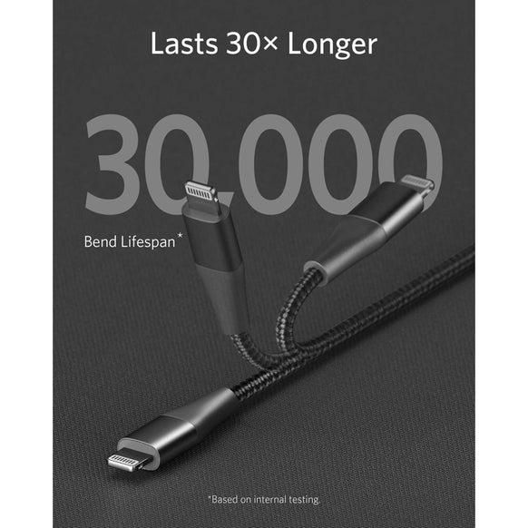 Anker PowerLine+ II USB-C & ライトニング ケーブル 1.8m 2本セット