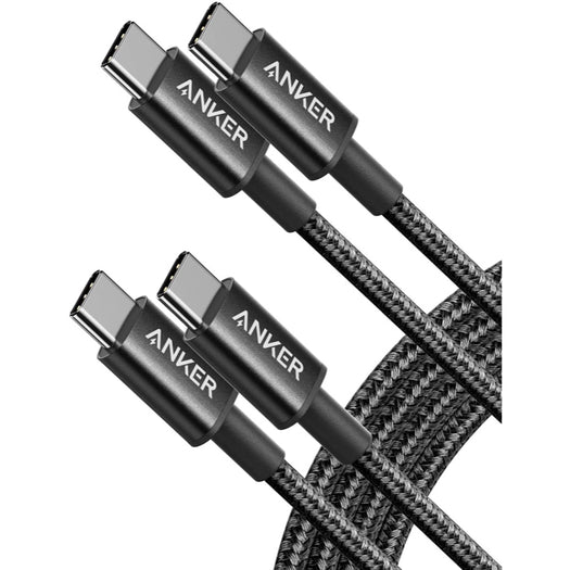Anker 高耐久ナイロン USB-C＆USB-C ケーブル (USB2.0対応) 1.8m 2本セット