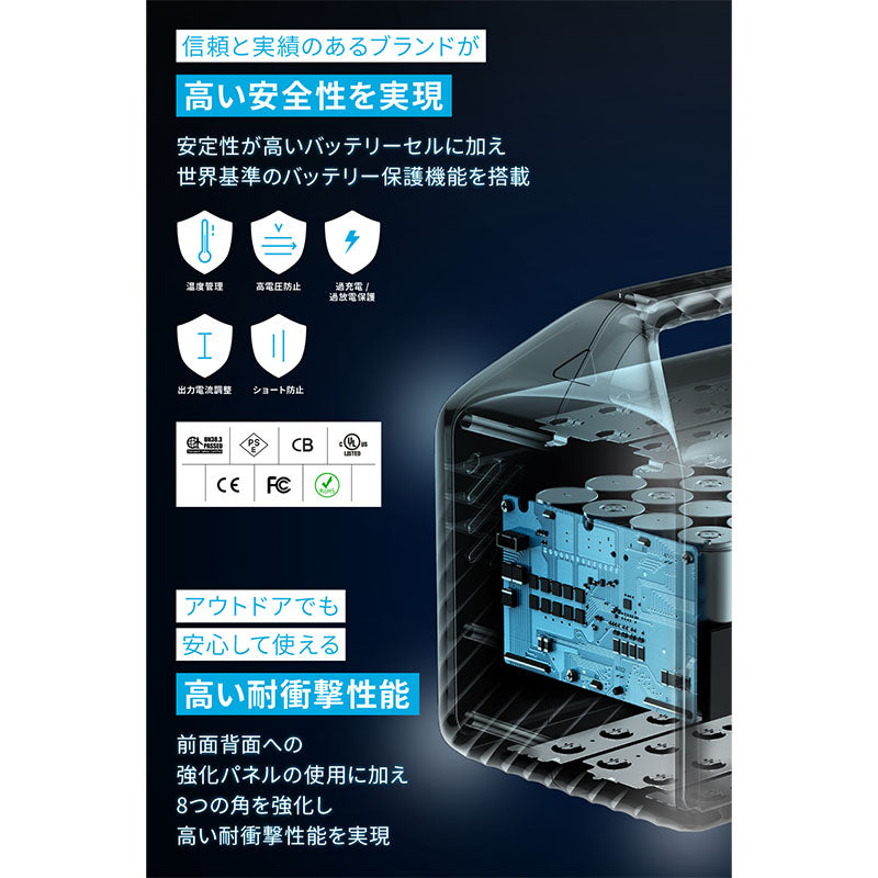 Anker 521 Portable Power Station (PowerHouse 256Wh) | ポータブル 