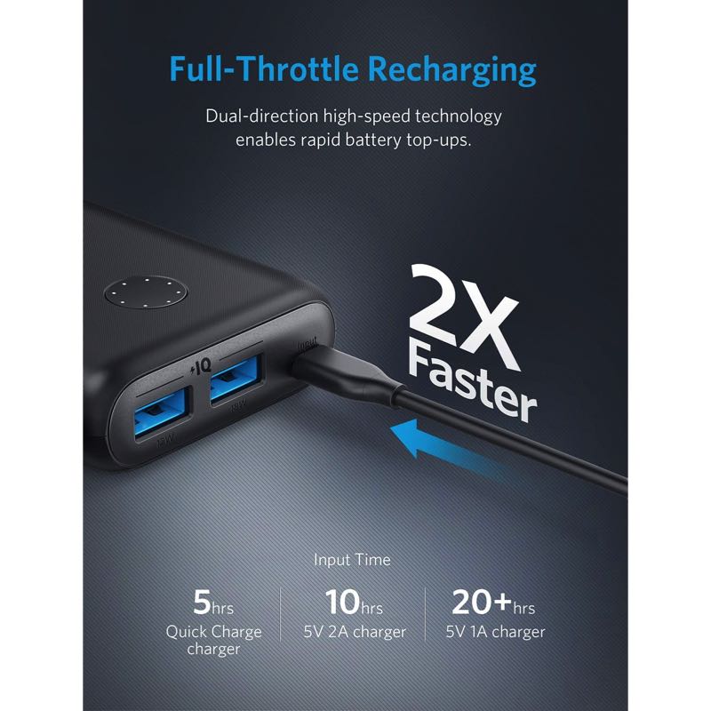 Anker PowerCore II 20000｜モバイルバッテリー・充電器の製品